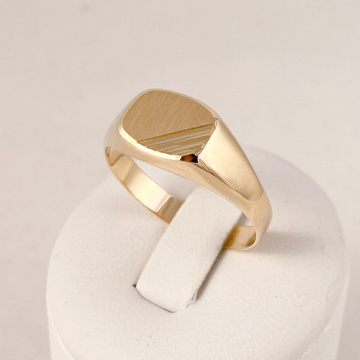 Žluté zlato pánský prsten vel.68